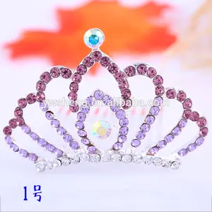 2019 wholesale factory direct sale fashion tiara for stock cheap crystal crown for girl