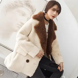 Wholesale Factory Price Genuine Lamb Sheepskin Real Fur Coat