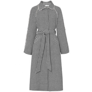 OEM Longue <span class=keywords><strong>Poule</strong></span> <span class=keywords><strong>Manteau</strong></span> Ceinture <span class=keywords><strong>De</strong></span> Mode Manteaux D'hiver Perles Femmes <span class=keywords><strong>Manteau</strong></span> En Laine - Product Image 4