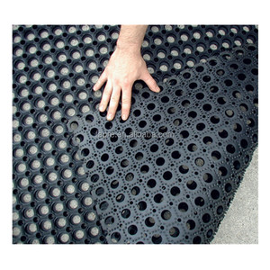 Tapis en caoutchouc antidérapants pour sols de porte, en forme d'anneau creux, recyclés et naturels, pour l'extérieur et le jardin - Product Image 1