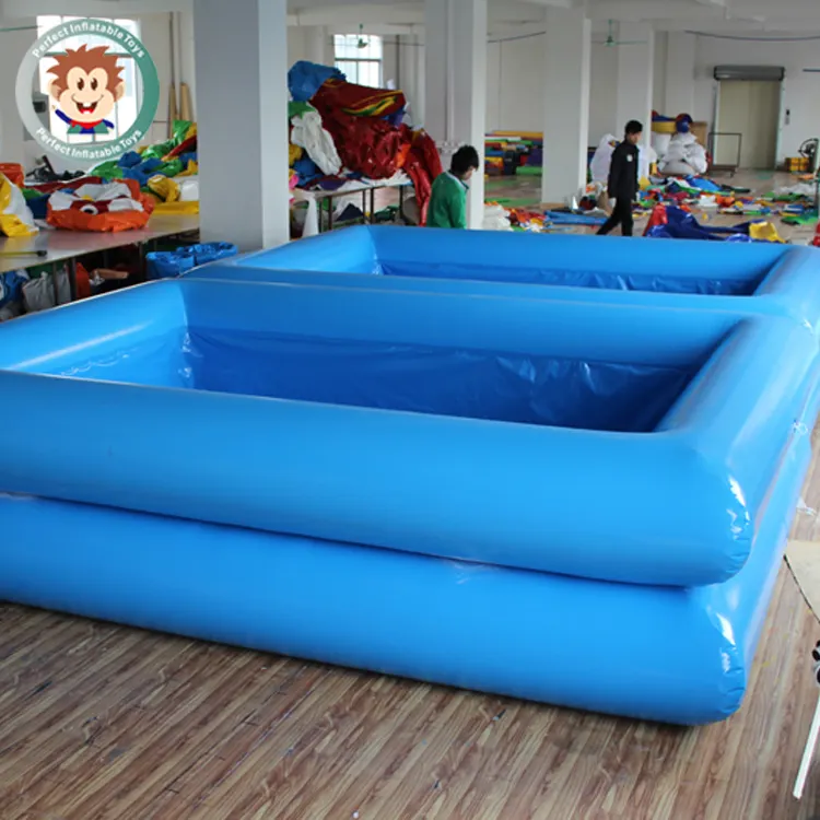 विशाल वाणिज्यिक पोर्टेबल आउटडोर वयस्क inflatable स्विमिंग पूल 0.9mm पीवीसी ऊपर जमीन पिछवाड़े बच्चों को पानी तैरना पूल