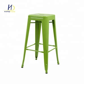 Barato buena calidad apilable Bar muebles silla alta <span class=keywords><strong>Vintage</strong></span> acero Metal taburete de la barra - Product Image 5