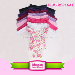 รอมเปอร์เด็กผู้หญิงลายดอกไม้สีชมพู0-24เมตร,จั๊มสูทแขนยาวจั๊มพ์สูทผ้าฝ้ายแขนยาวพองสำหรับเด็กวัยหัดเดิน - Product Image 6