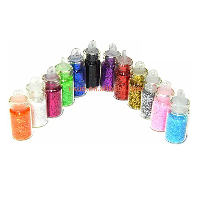 DIY best quality glitter small bottle glitters for nail and body art