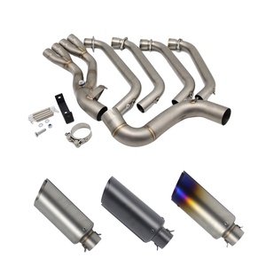 CBR650 Sistema completo de escape Silenciador de escape de motocicleta Tubo medio para CBR650F CBR650 <span class=keywords><strong>CB650F</strong></span> - Product Image 2