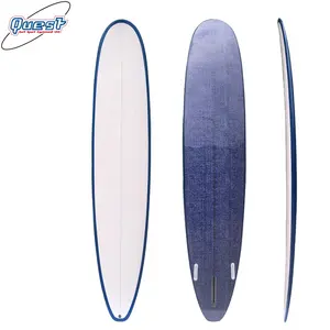 9ft מודפס בד Longboard גלשן Pu ארוך לוח בגלישה