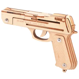 2023 vendita calda di alta qualità artigianato strumento educativo pistola giocattolo Puzzle 3D assemblare