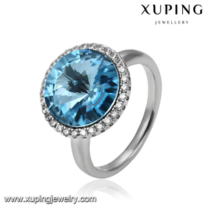 14526 Xuping haute qualité Swarovski bague ravissante avec diamant disponible en différentes couleurs pour les femmes - Product Image 3