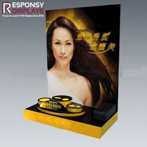 Présentoir de comptoir cosmétique en acrylique Organisateur de maquillage élégant pour bouteilles de soins de la peau <span class=keywords><strong>Boutique</strong></span> de beauté et magasin de détail - Product Image 2