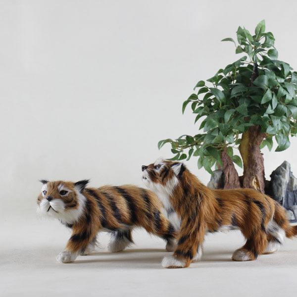 Scare plush soft touch aging Tiger plastic toy