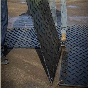 一時的な通路hdpeプラスチックロードマットチェッカープレートラバーマット - Product Image 2