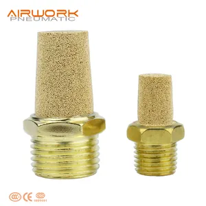 air sound silencer copper brass air compressed pneumatic muffler for valve