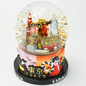Recuerdo japonés personalizado resina Snowglass agua globo de nieve casa ornamentación artesanía regalo resina artesanías - Product Image 1