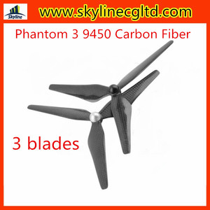 Drone Người Hâm Mộ Phantom 3 9450 Sợi Carbon Cánh Quạt Tự-thắt chặt-blade Propeller cho DJI Phantom 2/3 và Upair drone (Black) - Product Image 2