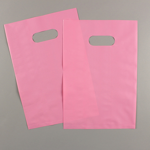 Personalizado colorido de impresión PE barato morir corte parche mango de compras bolsa de plástico - Product Image 6