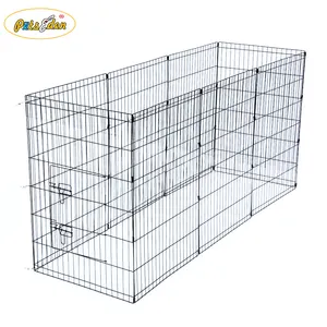 Grande scoperta maglia di filo di metallo all'ingrosso dog pet box/cage con porta