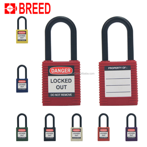 नस्ल प्लास्टिक तालाबंदी Tagout सुरक्षित ताला नायलॉन लघु हथकड़ी - Product Image 3