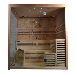 Prezzo all'ingrosso hemlock legno cabina sauna a vapore