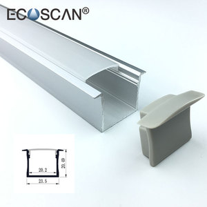 Ecoscan 20.2mm Mimi LED Publicité En Aluminium C Profil Accessoire - Product Image 1