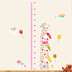 Etiqueta engomada barata de la <span class=keywords><strong>pared</strong></span> etiqueta engomada del papel pintado Animal de la altura para los niños - Product Image 4