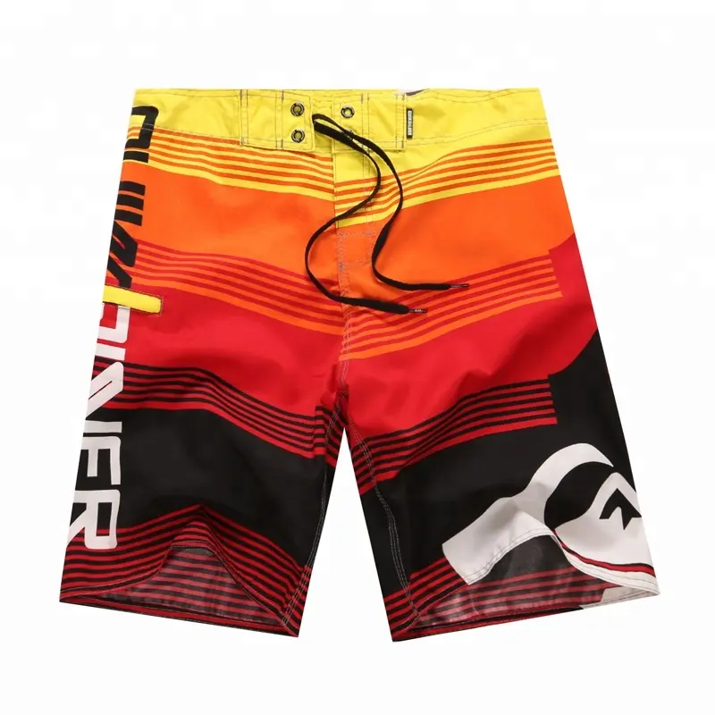 Imprimé microfibre hommes Shorts de bain maillot de bain en gros hommes Boardshorts Surf hommes imprimer shorts de plage