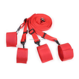 Cinturón de unión de pierna abierta Fetish Tobillo ajustable Esposas <span class=keywords><strong>BDSM</strong></span> Slave Furry Sex Bed Bondage juguetes Restricciones Cinturones SM Juego divertido para adultos - Product Image 1
