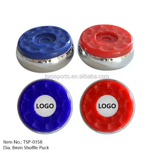 Özelleştirme yeni Shuffleboard 58mm shuffle disk mavi/kırmızı Puck ekle logo TSP-0158