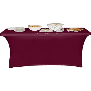 6 ft Strong Elastic Spandex Table Cover,Table Cloth for banquet table