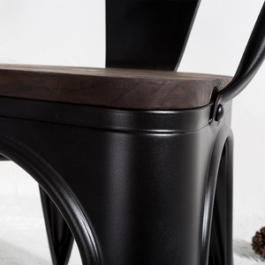 En gros <span class=keywords><strong>pas</strong></span> <span class=keywords><strong>cher</strong></span> vintage industrielle bar bistro <span class=keywords><strong>chaise</strong></span> en métal de restaurant - Product Image 5