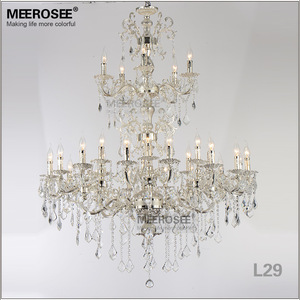 Lustre en cristal MEEROSEE en or rose, grand lustre classique MD3134SG - Product Image 5