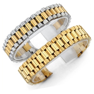Luxury Oysterflex <span class=keywords><strong>Reloj</strong></span> Pulsera Reemplazo 13mm 20mm Daydate Band en Acero Dorado y Hebilla <span class=keywords><strong>de</strong></span> Acero Inoxidable - Product Image 4