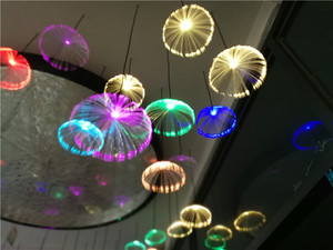 Đường Kính 20Cm Đèn Chùm Sứa Mini Chống Mưa Được Điều Khiển Bên Trong RGB - Product Image 3