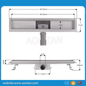 Chão de varanda de banheiro, aço inoxidável, design personalizado, mais popular, varanda, chuveiro, chão longo, dreno de assoalho, venda imperdível - Product Image 5