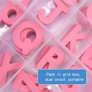 Lettere e Numeri Magnetici Lavagna in EVA Lettere Arabe con Magneti Base per Tavolo con Lettere Rosa Amore - Product Image 2