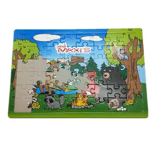 Jeu de Puzzle personnalisé en papier, Rectangle, bricolage, Sublimation, 48 pièces