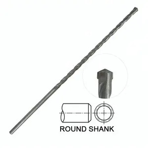 Round Shank L Flute Extra Long Carbide Tipped Masonry Drill Bit for Concrete Brick Masonry Drilling