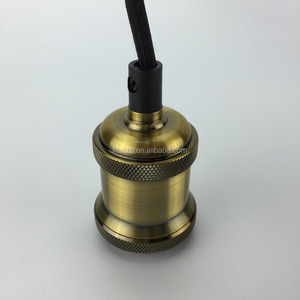 <span class=keywords><strong>E27</strong></span>/E26 Đồng Đèn Giữ Ổ Cắm Mặt Dây Chuyền Ánh Sáng Trần Ánh Sáng Đèn Chiếu Sáng Cổ Điển Đèn Chùm Trang Trí - Product Image 3