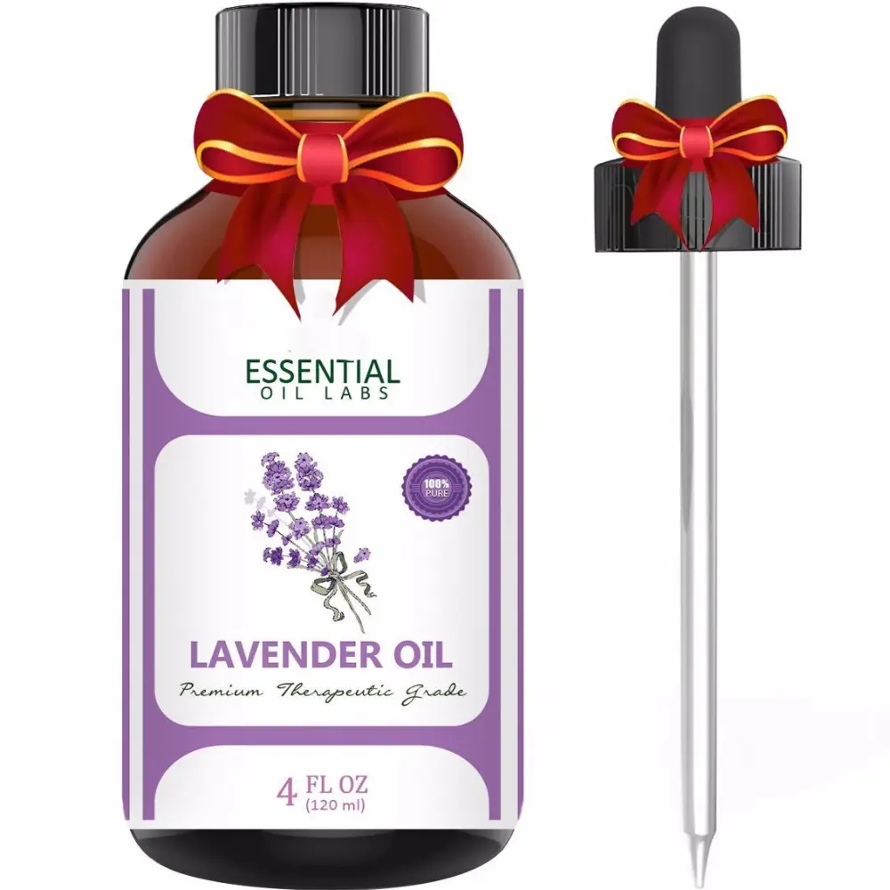 Anpassen Logo Aromatherapie Lavendel Ätherisches Öl, 100% rein und Natürlich aus Bulgarien Therapeutic Grade, 1,0 unze. (30 mL)