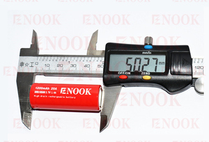 Alta calidad 20amp IMR enook 18500 1200 mAh batería recargable PK <span class=keywords><strong>Sony</strong></span> VTC3 vaporshark batería - Product Image 5