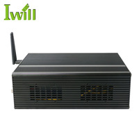 Mini PC de véhicule Iwill I3 I5 I7, 8 Go de RAM, 128 Go SSD, 500 Go HDD, double LAN, ordinateur embarqué avec cordon d'alimentation et slot PCIe