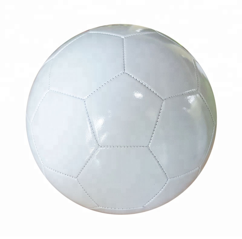 Горячая Распродажа, рекламная машина, сшитый размер 5, бассейн, простые белые футбольные мячи из ПВХ
