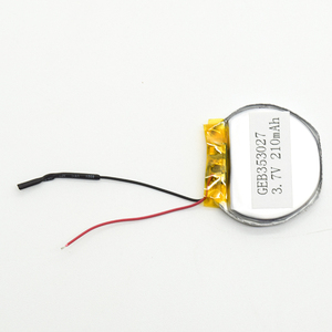 Factory Cheap <strong>Round</strong> Lithium Polymer <strong>Battery</strong> for Smart Watch GEB353027 3.7V 210mAh With PCB for Wholesale - Product Image 2