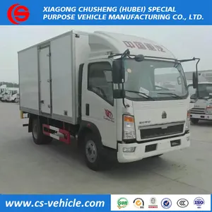 6 타이어 HOWO 냉장고 냉각 밴 대 한 \ % sale, 6x4 carrier units 냉장고 트럭, 3ton 냉장고 상자 트럭 대 한 \ % sale