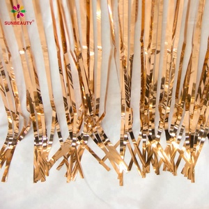 <span class=keywords><strong>Tende</strong></span> Metalliche con Frange in Lamina Dorata <span class=keywords><strong>e</strong></span> Argentata per Decorazioni di Feste, Vendita all'Ingrosso - Product Image 5
