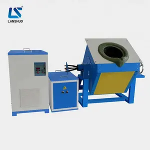 small pig iron ingot melting furnace with tilting induction crucible