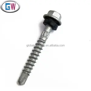 Teks Screws Self Drilling Screws Hex Washer Head Self Drilling Screws With Seal Galvanized Roofing Screws