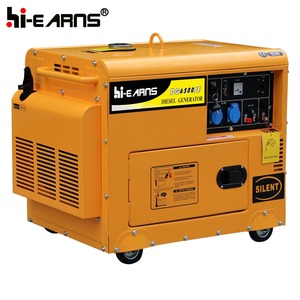 <span class=keywords><strong>5KW</strong></span> 静音型電動空冷式イエローカラーディーゼル発電機、大特価販売中 - Product Image 3