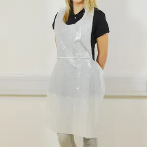 2015 venda quente descartável plástico impresso PE avental