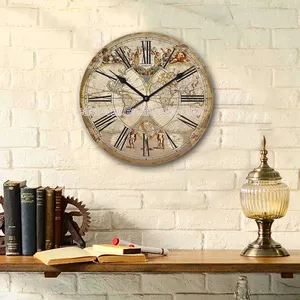 Mecanismo de movimiento de reloj de pared decorativo personalizado con impresión de diseño profesional de alta calidad
