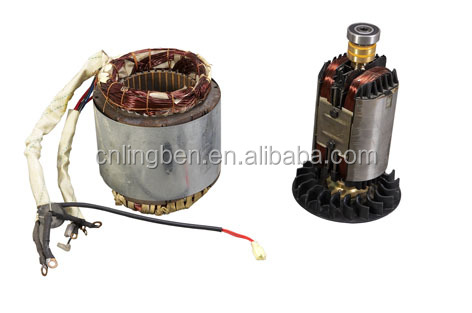 electric generator rotor and stator
